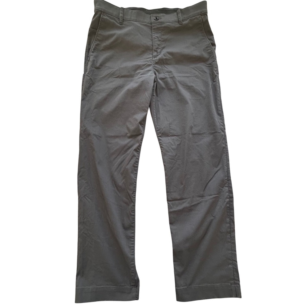 Nike Dri-FIT Chino Pants Mens 35x30 Gray Excellent Straight Leg Golf Trousers